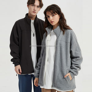 Nouveau produit 2021 Veste de sport décontractée en polaire d'hiver chaude et confortable avec fermeture éclair et col montant pour homme - Product Image 3