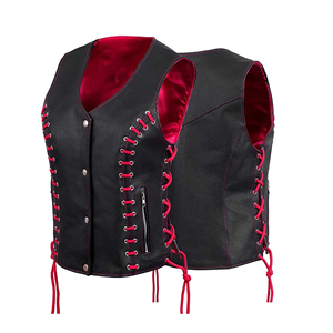 Women's Genuine Leather <b>Biker</b> <b>Waistcoat</b> Stylish Slim Fit Motorcycle Sleeveless Outerwear Waterproof Windproof Casual Wear 2026 - Product Image 4