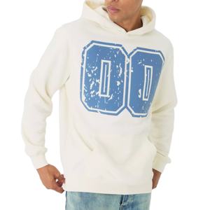 Drop Shoulder Pullover Hoodie Pour Hommes Streetwear 100% Organic 480 GSM Cotton Fleece Oversized Plus Size Men's Hoodie For Boys - Product Image 1