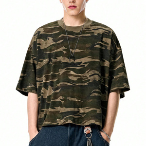 เสื้อยืดโอเวอร์ไซส์ผู้ชาย ผ้าฝ้าย ระบายอากาศดี สไตล์ลำลอง สตรีทแวร์ แฟชั่น รับผลิตเสื้อผ้า OEM - Product Image 6