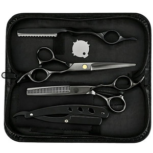 ชุดกรรไกรตัดผมและกรรไกรซอยผมระดับพรีเมียม ผลิตจากสแตนเลสสตีลคุณภาพสูง ทนทาน เหมาะสำหรับร้านทำผม - Product Image 1