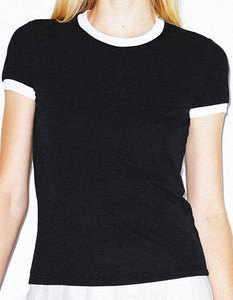 <b>Women's</b> <b>Navy</b> Blue Crew Neck Jersey T-Shirt Short Sleeve Solid Color Casual <b>Top</b> Regular Fit 100% Cotton Autumn Wear - Product Image 3