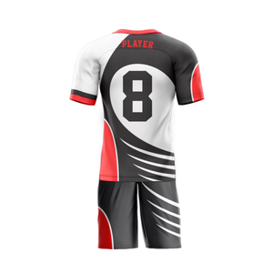 Conjunto de Uniforme de Flag Football Sublimado Premium, Ligero, Transpirable, de Poliéster que Absorbe la Humedad, Jersey y Pantalones Cortos Deportivos para Equipo - Product Image 2