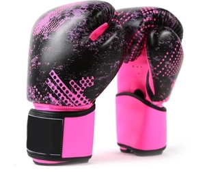 Gants de boxe professionnels avec logo personnalisé, design incurvé pour la main, protection renforcée du pouce pour l'entraînement - Product Image 3