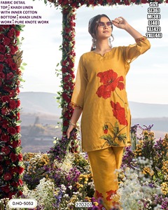 Robe longue élégante brodée en coton Bandhani pour femme, idéale pour les fêtes, les mariages et Diwali (hiver comme été) - Product Image 2