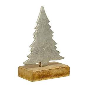 Ornements de Noël modernes en aluminium argenté peints à la main, accessoires de décoration d'arbre de Noël de qualité supérieure, personnalisés, de haute qualité - Product Image 1