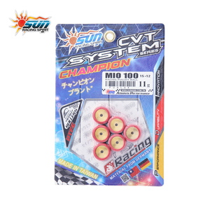 Rodillos de Polea de Fibra Compuesta Resistentes al Desgaste SUN Racing MIO100 15x12-11G para Modificación de Scooter (6 PIEZAS/SET) - Product Image 5