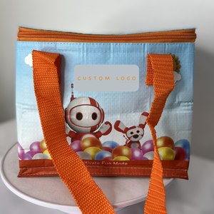 OEM/ODM in Vietnam Food Takeaway Reusable <b>Large</b> Capacity Durable Eco-Friendly Custom Tote Zipper Insulated Non Woven <b>Cooler</b> Bag - Product Image 5