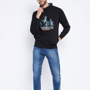 Cold Season Essential Heat Transfer Print Sharp Detail Men Hoodie Night Street Appeal Reflective Print Light Reactive Men Hoodie - Product Image 6