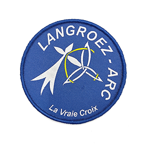 Parche de gallo de combate con diseño tejido, insignia circular de lona tejida para equipo y ropa táctica - Product Image 5