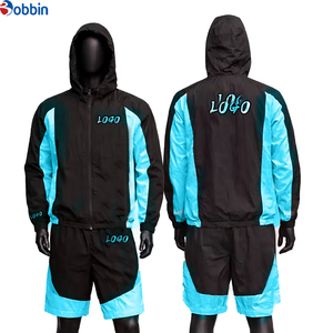 Conjunto Deportivo BOBBIN INDUSTRIES para Hombre, Cómodo, Transpirable, Cortavientos, Poliéster/Nailon, Estilo Hip Hop, Color Sólido, Primavera, Personalizable con Logotipo - Product Image 3