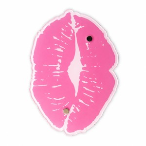 Palette à cils en acrylique en forme de lèvres, durable, avec logo personnalisé, instrument de beauté, rose, organisateur d'extensions de cils - Product Image 2