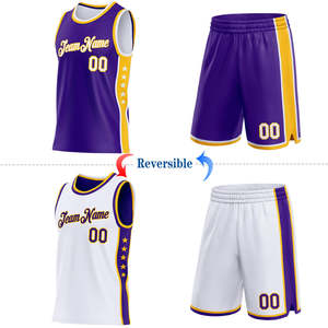 Ensemble d'uniformes de basketball réversibles en gros pour hommes – Maillot et short en mesh personnalisés – Tenue de sport d'équipe – Commandes OEM/ODM à faible MOQ - Product Image 1