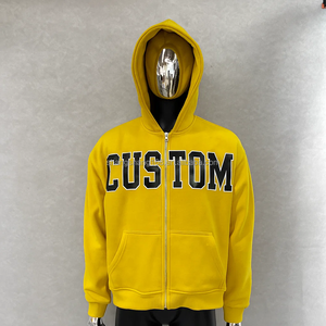 เสื้อฮู้ดดี้ครอปพิมพ์ลายสกรีนทรงโอเวอร์ไซส์ ผ้าเฟรนช์เทอร์รี่คุณภาพสูง 100% ผ้าฝ้ายเนื้อหนา จากกวางโจว ซางซาง คัสตอม - Product Image 3