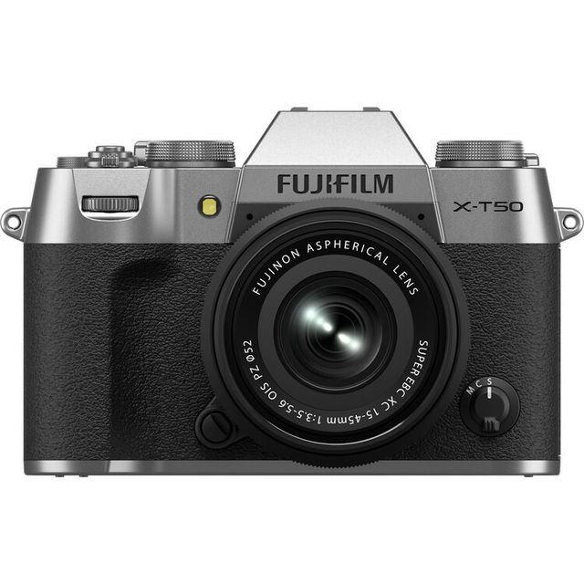 BRAND NEW Fujifilm X-T50 Mirrorless Camera with XC 15-45mm F3.5-5.6 Lens (Charcoal Silver)