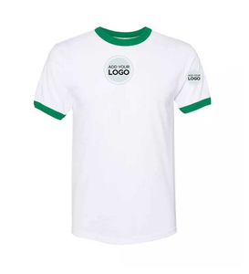 Ringer T <b>Shirt</b> Custom Brand Logo T <b>Shirts</b> Custom Adult T-<b>Shirts</b> - Product Image 1