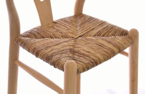 Solid Wood Commercial Bar Chair Woven Rattan Seat Y <b>Back</b> <b>Counter</b> <b>Stool</b> Modern Kitchen Island Seating Restaurant Dining - Product Image 6