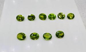 Peridoto Natural Fino, Piedras Preciosas Sueltas, Certificado por Terceros, Corte Ovalado Calibrado, Pulido Verde, Tamaños Personalizados 4x6-8x10mm - Product Image 2