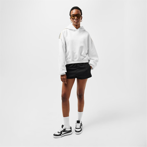 Hoodies courts pour femmes, style streetwear, dernière tendance, couleur blanche, tissu coton, tricotés, pour femmes. - Product Image 3