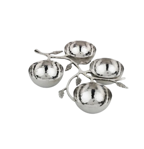 Bol de service pour ustensiles de cuisine, argenté, pour noix, doré, poli, décoratif, pour mariage, pour fruits secs - Product Image 6