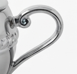 Classic Round Metal <b>Sugar</b> and Creamer Set With Lid Glossy Finish Rust Resistant For <b>Tea</b> <b>Coffee</b> Serving - Product Image 2