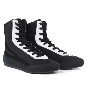 Zapatillas de Boxeo con Suela Antideslizante y Texturizada para Entrenamiento con Saco Pesado, Zapatillas de Boxeo de Precisión con Suela Delgada y Anillo Táctil - Product Image 5