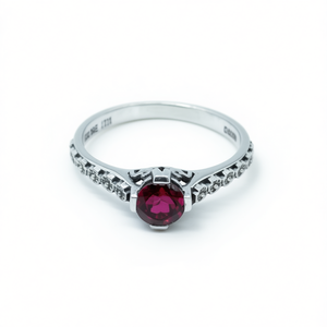 2.4 Grams <b>Garnet</b> Fashion <b>Ring</b> - Product Image 2