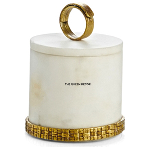 Tarros Decorativos de Lujo para Dulces y Alimentos con Tapas de Mármol – Elegante Idea de Regalo para Cocina, Té, Azúcar, Hierbas y Especias - Product Image 1