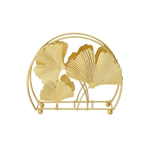 Porte-serviettes en fer fini avec revêtement en poudre en forme de feuille, parmi les plus vendus, pour la décoration, porte-mouchoirs, décoration d'hôtel, pour table à manger - Product Image 5