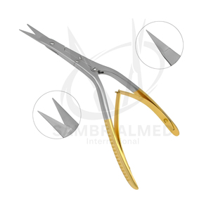 Ciseaux nasaux septum Caplan Sambrialmed International 8'' à double action manuelle, micro-dents fines, en carbure de tungstène angulé - Product Image 3