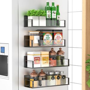 Set di 4 Organizzatori Magnetici Trasparenti per Spezie, per Frigorifero e Forno, Gestione Efficiente della Cucina - Product Image 1