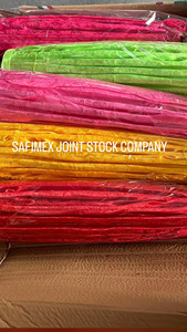 Lanterne artisanale vietnamienne en bambou et satin, écologique, durable, style artisanal, pour restaurant, fête, décoration de mariage, DIY, en tissu de soie - Product Image 4