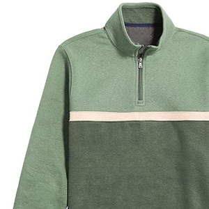 Sudadera de Hombre con Cierre de Cremallera de 1/4, Personalizada con Logotipo de Alta Calidad, Sudadera con Capucha Bordada, Estampada, Informal, de Forro Polar - Product Image 5