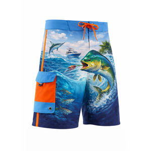 Shorts de bain à séchage rapide avec cordon de serrage, motif drapeau américain personnalisé, pour la plage, le surf, la natation et la pêche, pour hommes - Product Image 6