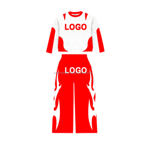 High Quality <b>Men</b> Casual Flared Tracksuits Custom Logo 2-Piece Sweatsuit <b>Sets</b> Jogging Pants Screen Printed <b>Men</b> Tracksuit - Product Image 6