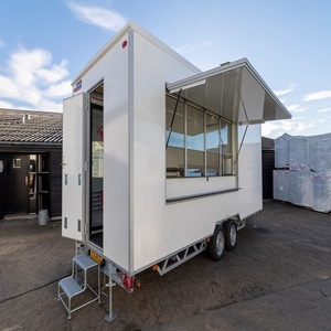 Remorque alimentaire mobile carrée en acier, configuration de cuisine compacte, structure robuste, capacité de charge élevée pour les vendeurs de rue - Product Image 6