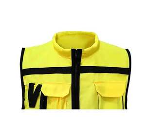 Veste de sécurité sans manches haute visibilité avec bandes réfléchissantes pour les travailleurs du bâtiment et du plein air - Product Image 2