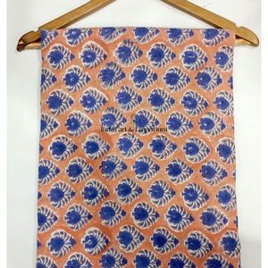 Tela de Algodón Cambray Estampada a Bloques 60x60, Tela de Algodón con Estampado Tradicional Jaipuri - Product Image 5