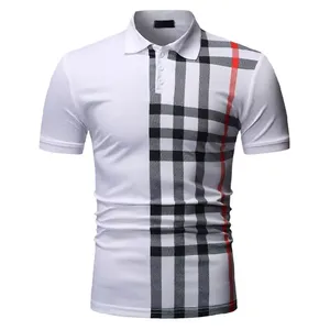 Chemises polo décontractées pour hommes, nouvelle collection, design tendance, logo personnalisé, couleur unie, coton, grandes tailles. - Product Image 1