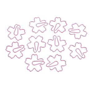 คลิปหนีบกระดาษรูปซากุระสีชมพู – ที่คั่นหนังสือโลหะลายดอกไม้สำหรับใช้ในสำนักงานและโรงเรียน - Product Image 6