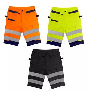 Pantalones Cortos de Seguridad Ligeros de Algodón para Hombre, Transpirables, de Corte Holgado, Pantalones Cortos de Trabajo Más Vendidos para Constructores, Trabajadores y Trabajo al Aire Libre - Product Image 1