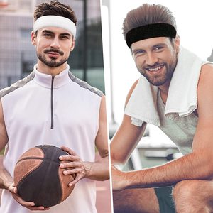 Bandeaux de sport unisexes pour hommes et femmes, bandeaux extensibles anti-transpiration personnalisés pour la course à pied, la gym, le fitness, le yoga - Product Image 6