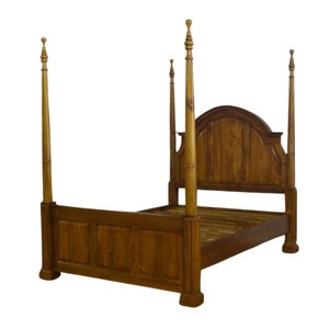 Bốn Fosters Khung Giường Làm Bằng Indonesia Gỗ Tếch Giường Tán Giường Trong Châu Âu Phong Cách Nhà Và Phòng Ngủ Đồ Nội Thất - Product Image 2