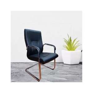 Vente en gros de chaises de bureau modernes de luxe en cuir véritable noir personnalisées et résistantes pour 200kg de cuir - Product Image 2