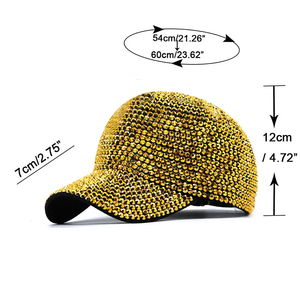 Gorra de Béisbol con Pedrería Brillante de Alta Calidad, Unisex, Moderna, Talla Ajustable, Material Personalizado, para las Cuatro Estaciones, Suministro de Fábrica - Product Image 3