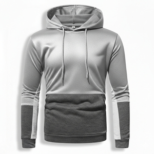 Vente en gros de sweats à capuche vierges économiques, 400 GSM, 100% Coton, molleton doux, écologiques, personnalisables OEM, impression sérigraphique, bicolores - Product Image 4