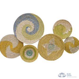 [BEST PRICE] | Seagrass <b>Plates</b> Handmade Woven <b>Wall</b> Hanging Platter For Hotel Airbnb Home Interior <b>Decor</b> from Vietnam - Product Image 1