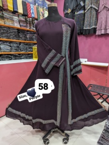 Ropa y accesorios musulmanes tradicionales Abayas bordados a mano modestos elegantes para mujer - Product Image 2