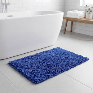 Nouveau Tapis de Salle de Bain Moderne 2026 en Coton 100% Fait Main, Antidérapant, Épais, Couleur Unie avec Support en Mousse - Product Image 2
