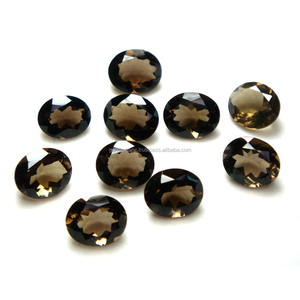 Top Qualité Naturel Grand Quartz Fumé Pierres Précieuses Coussin Ovale Forme Personnalisée Taille Quartz Brun Top Qualité - Product Image 2